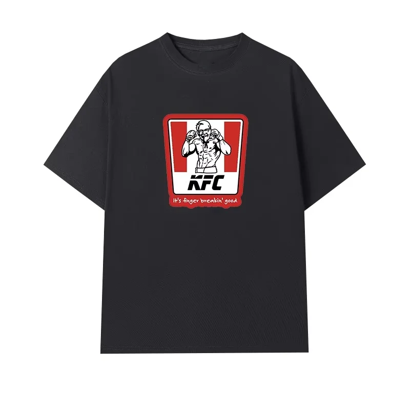 Лето 2029, новинка Eat KFC Spoof, мужская и женская хлопковая футболка с короткими рукавами, забавная повседневная футболка высокого качества, боксерский дедушка
Лето 2029, новинка Eat KFC Spoof, мужская и женская хлопковая футболка с короткими рукавами, забавная повседневная футболка высокого качества, боксерский дедушка