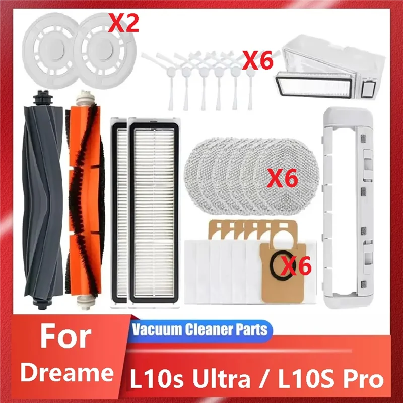 A56T-Аксессуары для робота-пылесоса Dreame L10s Ultra / L10S Pro: HEPA-фильтры, щетки для уборки
A56T-Аксессуары для робота-пылесоса Dreame L10s Ultra / L10S Pro: HEPA-фильтры, щетки для уборки