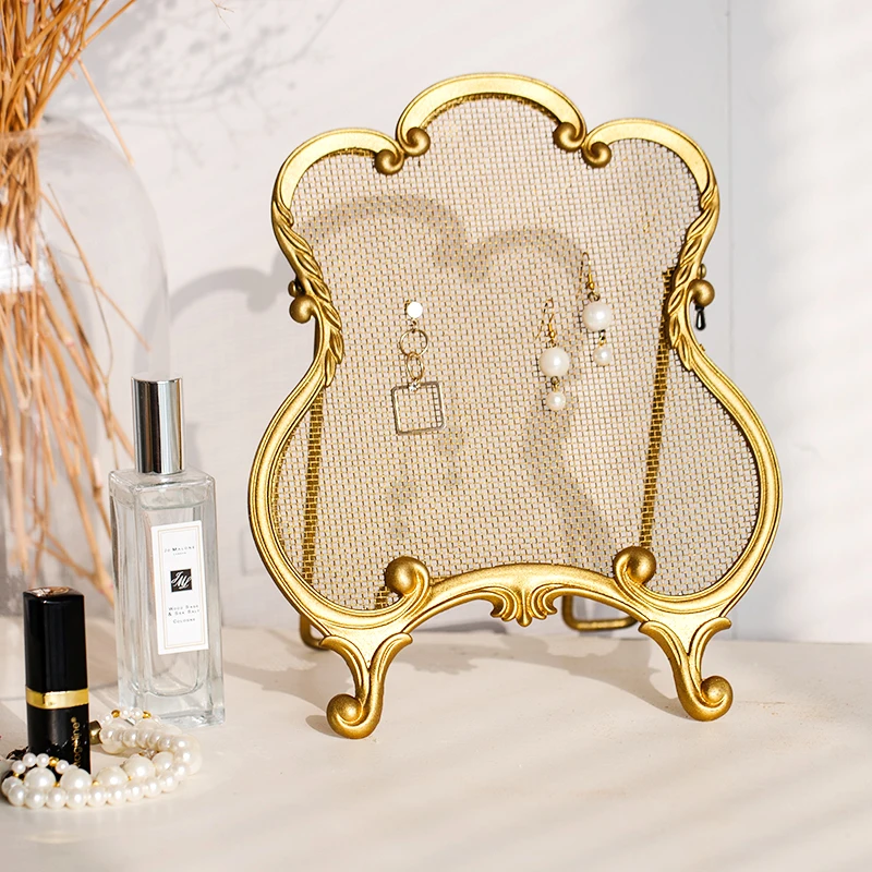 French jewelry rack hanging storage display earrings earrings earrings necklace desktop retro
French jewelry rack hanging storage display earrings earrings earrings necklace desktop retro