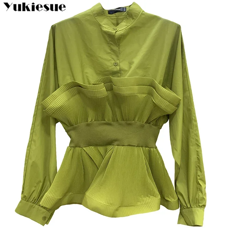 Blusas 2025 Summer Ruffles Top Female Women Shirts Women's White Shirt Blouses Tops Puff Long Sleeve Chic Woman Vetement Femme
Blusas 2025 Summer Ruffles Top Female Women Shirts Women's White Shirt Blouses Tops Puff Long Sleeve Chic Woman Vetement Femme