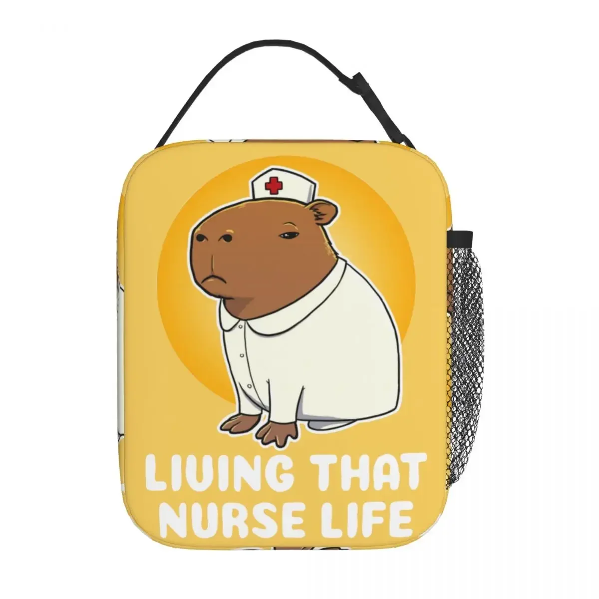 Жизнь жизни медсестры, капибара медсестра термоизолированная сумка для обеда для пикника забавная портативная сумка для еды термохолодильник ланч-бокс
Жизнь жизни медсестры, капибара медсестра термоизолированная сумка для обеда для пикника забавная портативная сумка для еды термохолодильник ланч-бокс