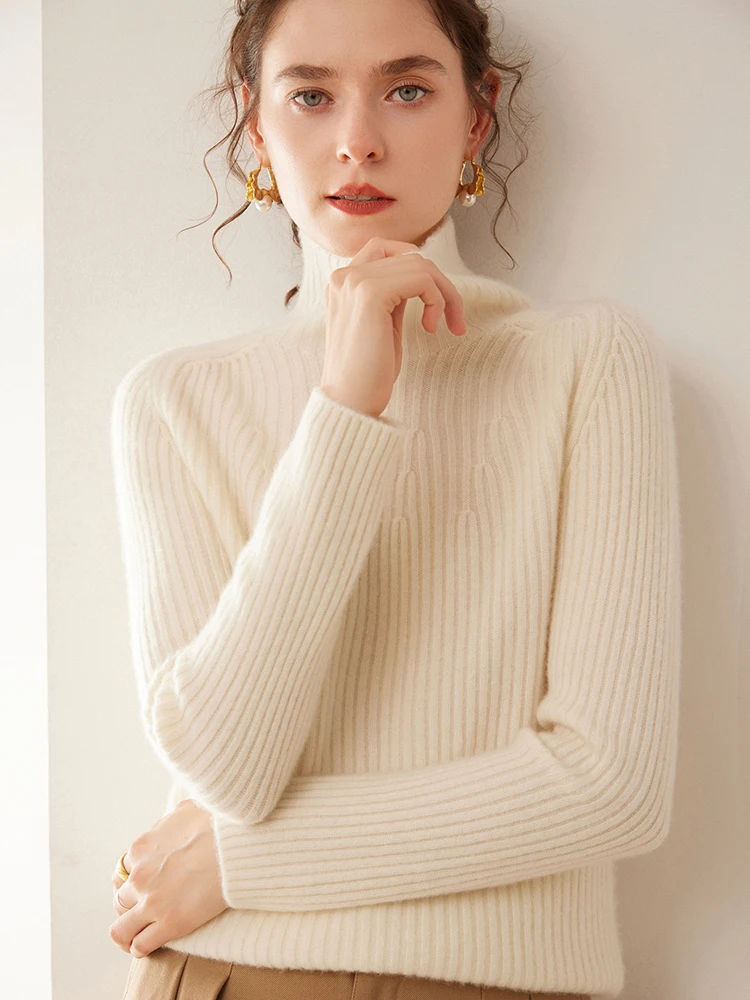 Autumn Winter 100% Cashmere Knitwear Women Striped Pullover Solid Sweater Thick Raglan Sleeve High Quality Basic Cashmere Tops
Autumn Winter 100% Cashmere Knitwear Women Striped Pullover Solid Sweater Thick Raglan Sleeve High Quality Basic Cashmere Tops