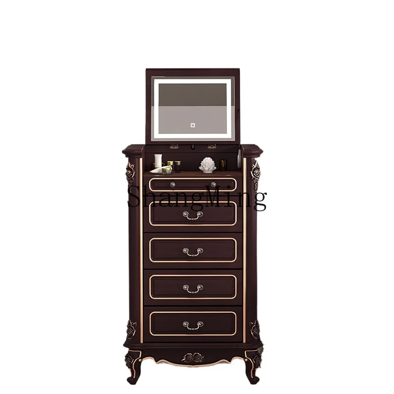 ZYH solid wood chest dresser living room storage locker small apartment wall side cabinet
ZYH solid wood chest dresser living room storage locker small apartment wall side cabinet