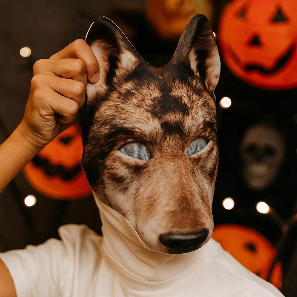 Wolf Halloween Werewolf Mask Husky Cosplay Tiger EVA Mask Party Props Elastic Strapy Animal Half Face Mask Costume Props
Wolf Halloween Werewolf Mask Husky Cosplay Tiger EVA Mask Party Props Elastic Strapy Animal Half Face Mask Costume Props