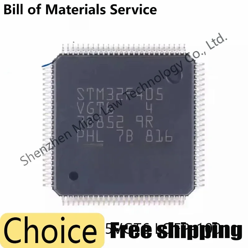 STM32F405VGT6 LQFP-100 STM32F405 STM32 F405VGT6 STM32F ARM Cortex-M4 32-bit Microcontroller MCU Chip IC Controller New Original
STM32F405VGT6 LQFP-100 STM32F405 STM32 F405VGT6 STM32F ARM Cortex-M4 32-bit Microcontroller MCU Chip IC Controller New Original