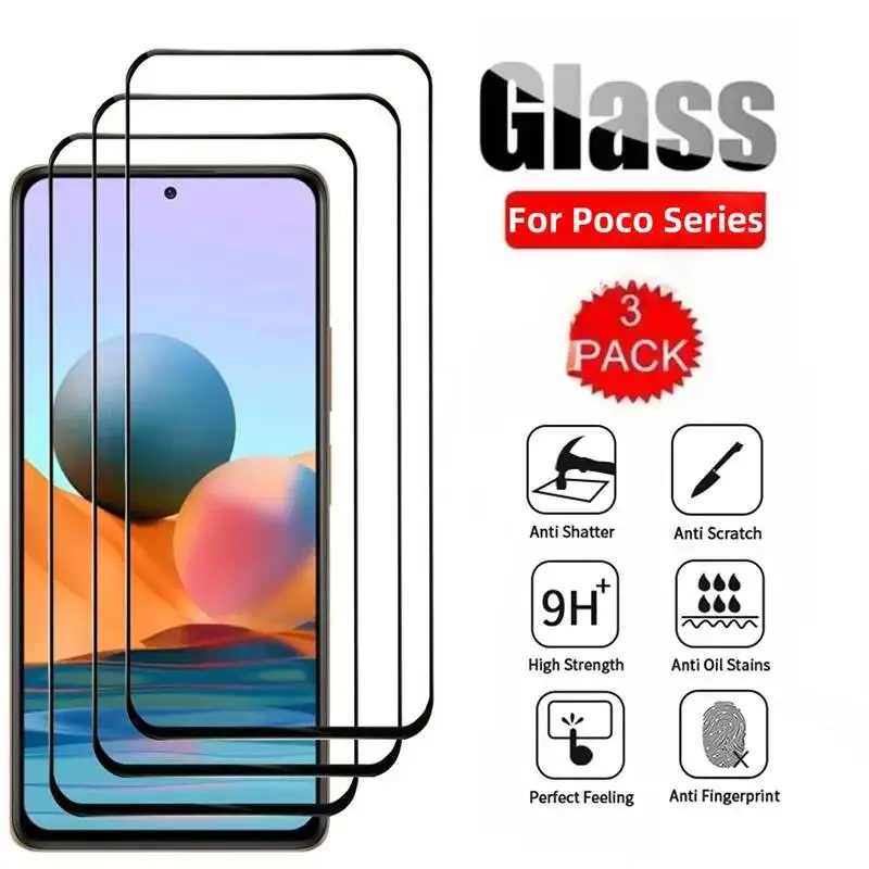 9D Tempered X7 F7 M7 Plus HD Screen Protector For Poco X6 F6 M6 X5 X4 X3 F5 Pro C75 C65 C71 Protective Glass
9D Tempered X7 F7 M7 Plus HD Screen Protector For Poco X6 F6 M6 X5 X4 X3 F5 Pro C75 C65 C71 Protective Glass