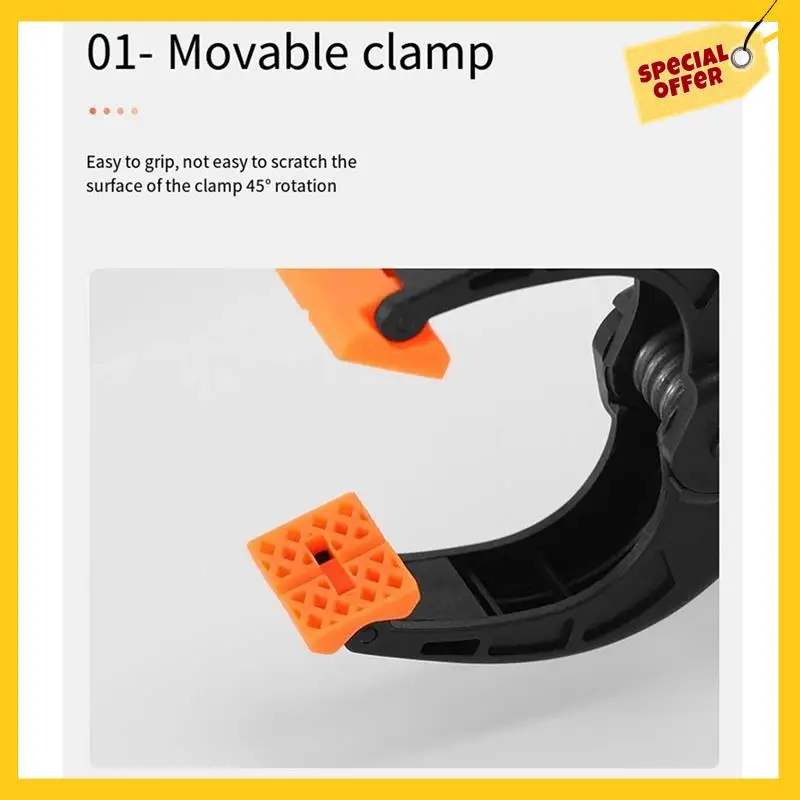 Spring Clamps Heavy Duty, 6-Inch Large Plastic Clamps For Crafts, Can Be Used For DIY, Gluing, Clamping And Fixing
Spring Clamps Heavy Duty, 6-Inch Large Plastic Clamps For Crafts, Can Be Used For DIY, Gluing, Clamping And Fixing