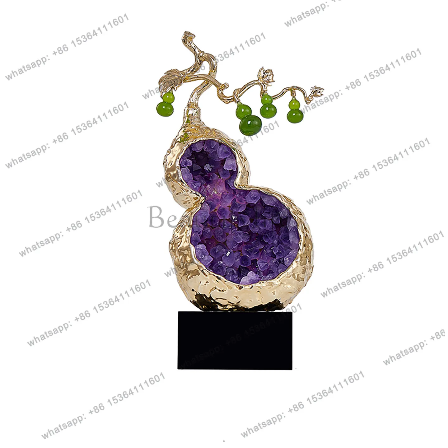 Ornament light luxury high-end lucky amethyst gourd entrance office wine cabinet living room decoration
Ornament light luxury high-end lucky amethyst gourd entrance office wine cabinet living room decoration