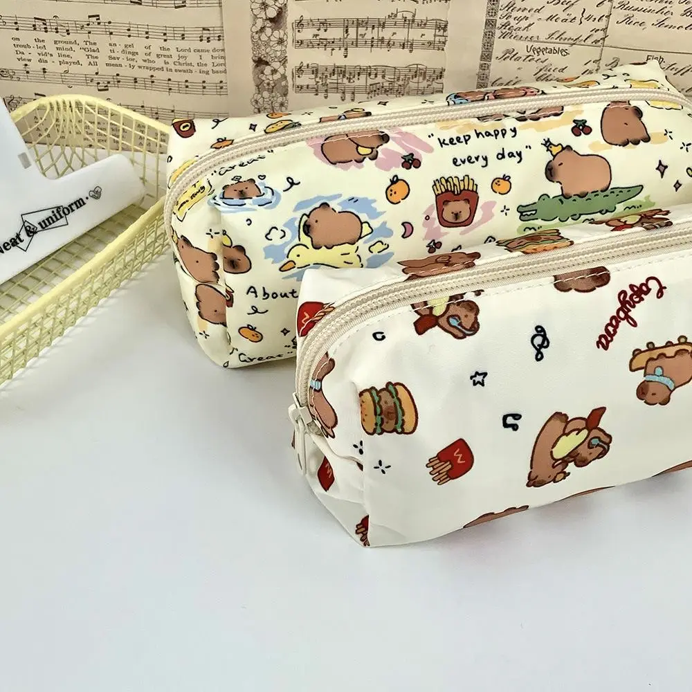 Cartoon Multifunctional Pen Bag Large Capacity Capybara Stationery Bag Stationery Organizer School Office
Cartoon Multifunctional Pen Bag Large Capacity Capybara Stationery Bag Stationery Organizer School Office