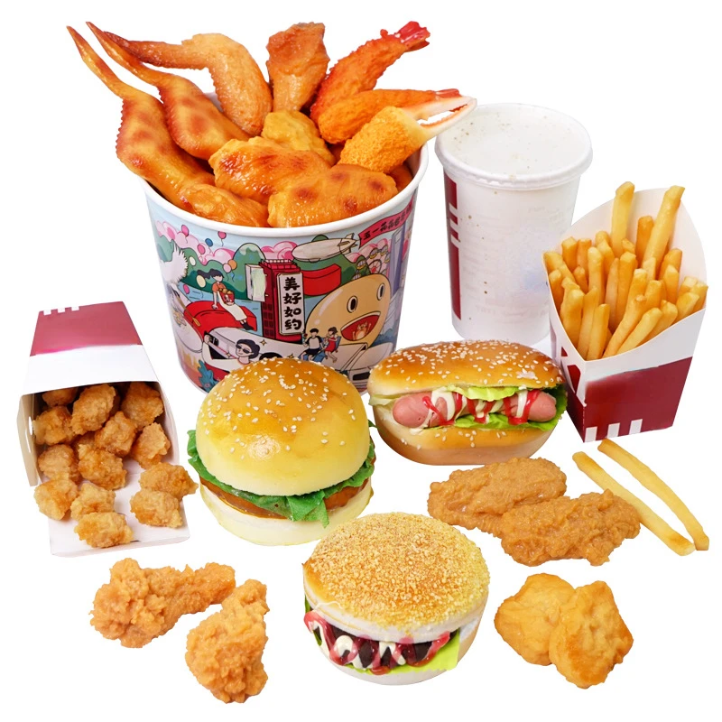 Simulation Fried Chicken Artificial Fake Food Hamburger French Fries Funny Toy Chef Cook Gift Restaurant Shop Display Photo Prop
Simulation Fried Chicken Artificial Fake Food Hamburger French Fries Funny Toy Chef Cook Gift Restaurant Shop Display Photo Prop