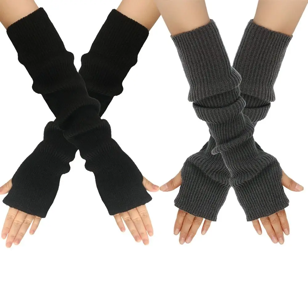 Повседневные длинные перчатки без пальцев с длинными рукавами, вязаные однотонные перчатки с рукавами, мягкий теплый браслет для женщин и девочек
Повседневные длинные перчатки без пальцев с длинными рукавами, вязаные однотонные перчатки с рукавами, мягкий теплый браслет для женщин и девочек