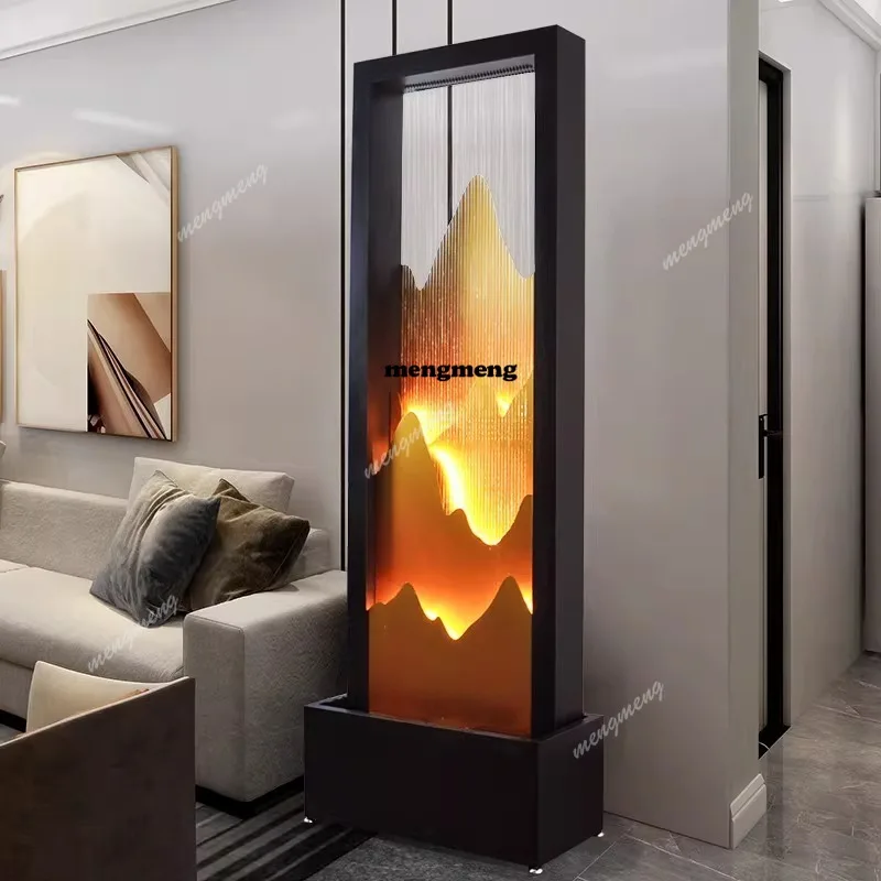 Living Room Water Curtain Wall Circulating Water Large Flowing Floor Standing Fountain Landscape Decoration
Living Room Water Curtain Wall Circulating Water Large Flowing Floor Standing Fountain Landscape Decoration