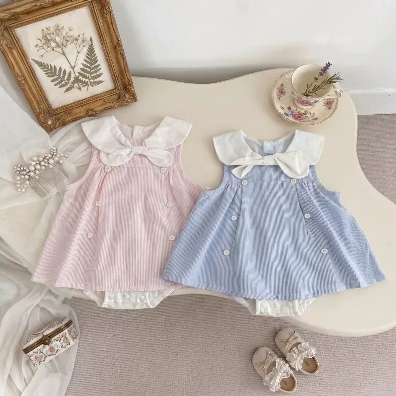 Baby Academy Wind Bag Fart Clothes Summer Female Baby Navy Collar Sleeveless Bag Fart Full Moon Princess Skirt
Baby Academy Wind Bag Fart Clothes Summer Female Baby Navy Collar Sleeveless Bag Fart Full Moon Princess Skirt