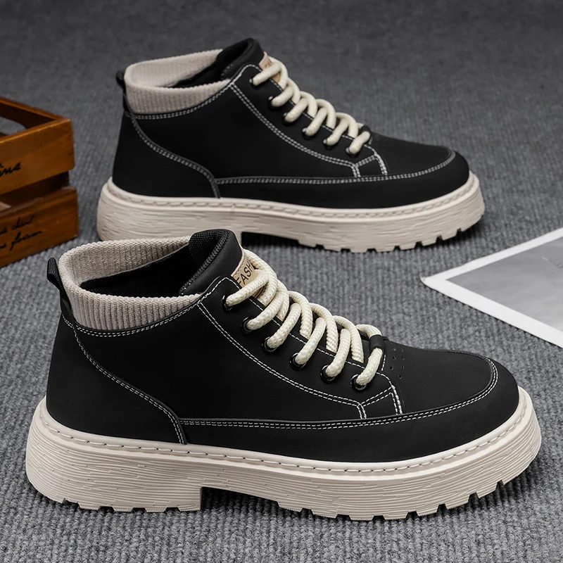 Quality Men Sneakers New Casual Boots for Men Outdoor Ankle Boots Skateboarding Motorcycle Boots Men Zapatos Zapatillas Hombre
Quality Men Sneakers New Casual Boots for Men Outdoor Ankle Boots Skateboarding Motorcycle Boots Men Zapatos Zapatillas Hombre