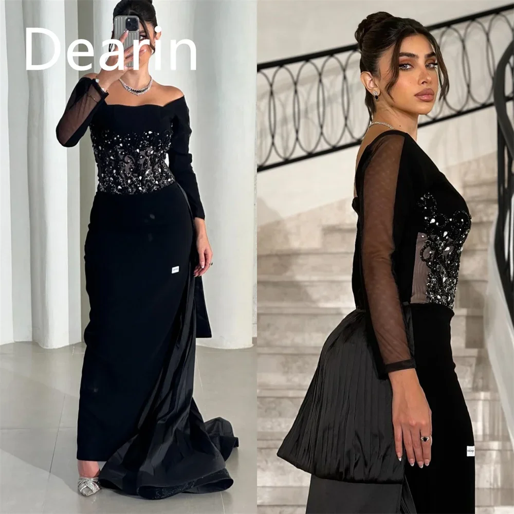Customized Formal Gown Evening Prom Dress Dearin Off-the-shoulder A-line Floor Length Skirts Sequin Bespoke Occasion Dresses Wom
Customized Formal Gown Evening Prom Dress Dearin Off-the-shoulder A-line Floor Length Skirts Sequin Bespoke Occasion Dresses Wom