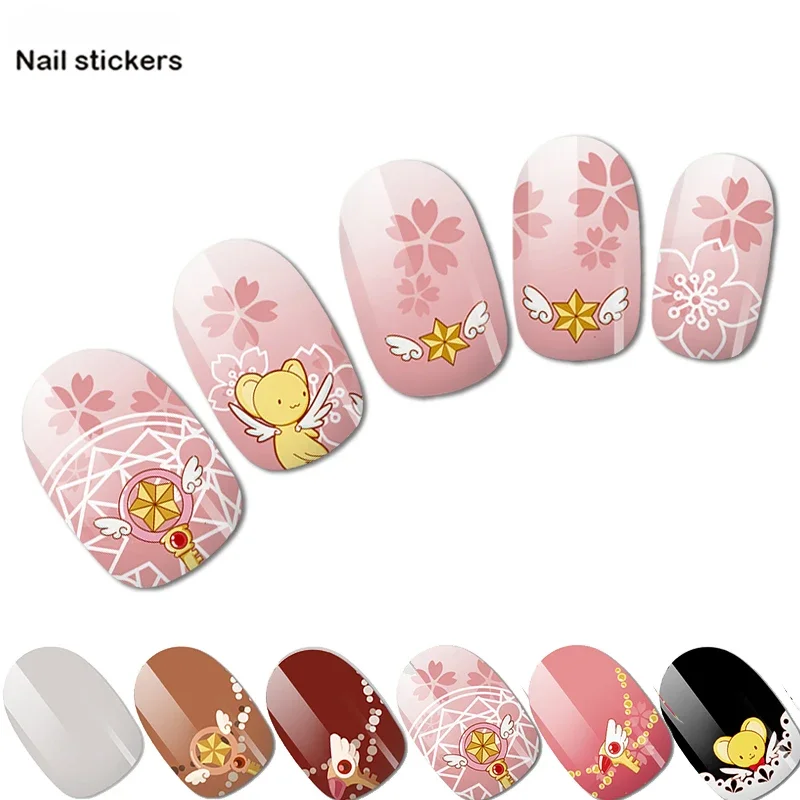 KINOMOTO SAKURA Multi Color Nail Stickers Pink Red Black Orange Nail Art Anime Lawaii Merch Nail Decal UV LED Soak Off Decor
KINOMOTO SAKURA Multi Color Nail Stickers Pink Red Black Orange Nail Art Anime Lawaii Merch Nail Decal UV LED Soak Off Decor
