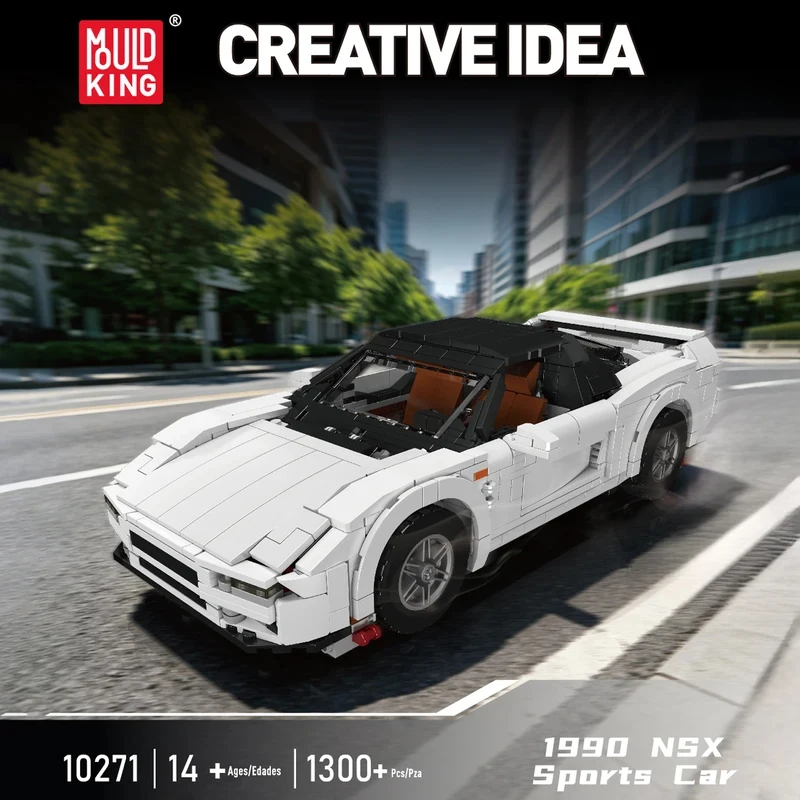 1300PCS 1990 NSX Sports Car Model Building Blocks Classic Super Racing Car Mould King 10271 Home Office Ornaments Toys Gifts
1300PCS 1990 NSX Sports Car Model Building Blocks Classic Super Racing Car Mould King 10271 Home Office Ornaments Toys Gifts