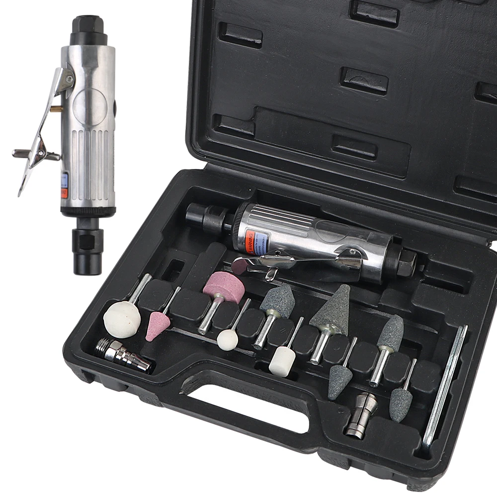 Car Tool Air Grinder Mill Engraving Tool Pneumatic Die Grinder Grinding Polishing Machine Kit 1/4" 1/8" Air Die Grinder 16Pcs
Car Tool Air Grinder Mill Engraving Tool Pneumatic Die Grinder Grinding Polishing Machine Kit 1/4" 1/8" Air Die Grinder 16Pcs