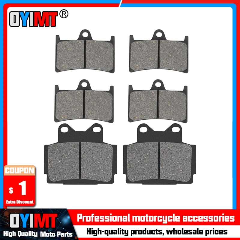 Motorcycle Front and Rear Brake Pads for YAMAHA FZR 400 FZR400 1991 1992 FZS 600 FZS600 Fazer 600 1998-2003
Motorcycle Front and Rear Brake Pads for YAMAHA FZR 400 FZR400 1991 1992 FZS 600 FZS600 Fazer 600 1998-2003