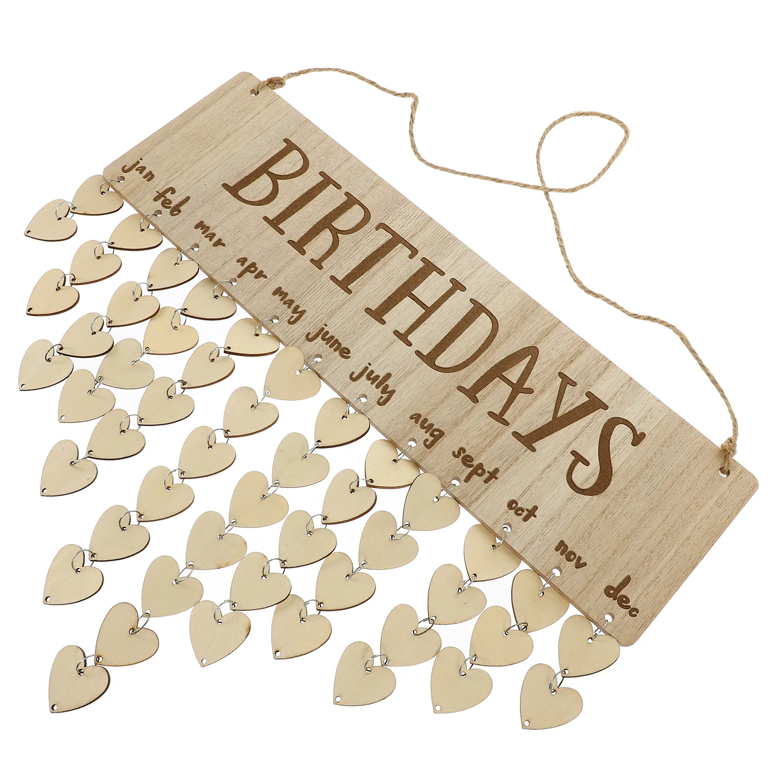 Wooden Hanging Calendar Wall Decor H made Family Birthday Reminder Reusable Countdown Board Plaque Birthday Sign
Wooden Hanging Calendar Wall Decor H made Family Birthday Reminder Reusable Countdown Board Plaque Birthday Sign