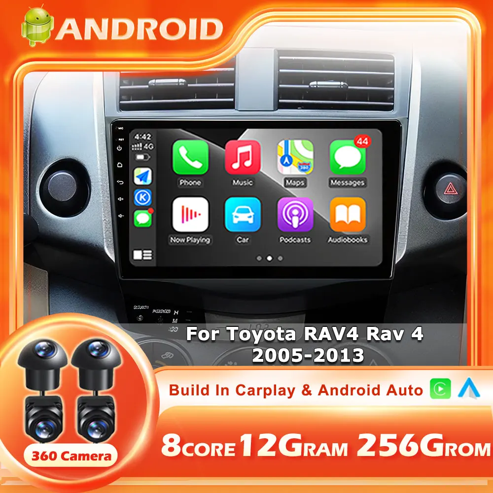 Android Car Radio Auto For Toyota RAV4 Rav 4 XA30 2005-2013 Carplay Multimedia Video Player DSP 48EQ Navigation 4G WIFI
Android Car Radio Auto For Toyota RAV4 Rav 4 XA30 2005-2013 Carplay Multimedia Video Player DSP 48EQ Navigation 4G WIFI