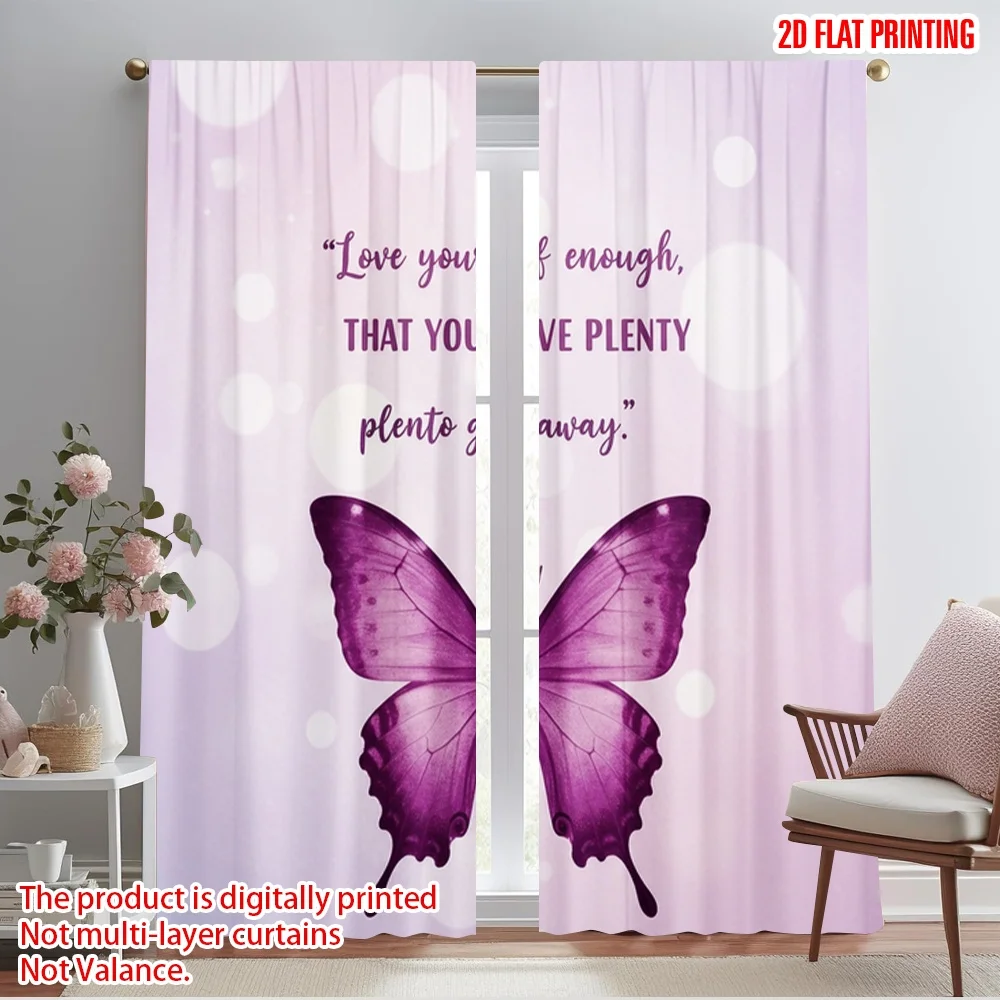 2pcs 2D flat printing Scene Curtain Butterfly Pink Watercolor Polyester Without Electricity Holiday Decorations Use for All
2pcs 2D flat printing Scene Curtain Butterfly Pink Watercolor Polyester Without Electricity Holiday Decorations Use for All