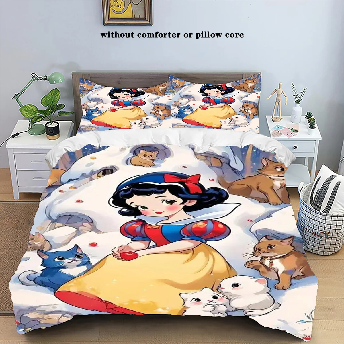 Disney Snow White Printed Bed Three Piece Set Girl Princess Cartoon Cute Duvet Cover Pillowcase Full Size Bedding
Disney Snow White Printed Bed Three Piece Set Girl Princess Cartoon Cute Duvet Cover Pillowcase Full Size Bedding