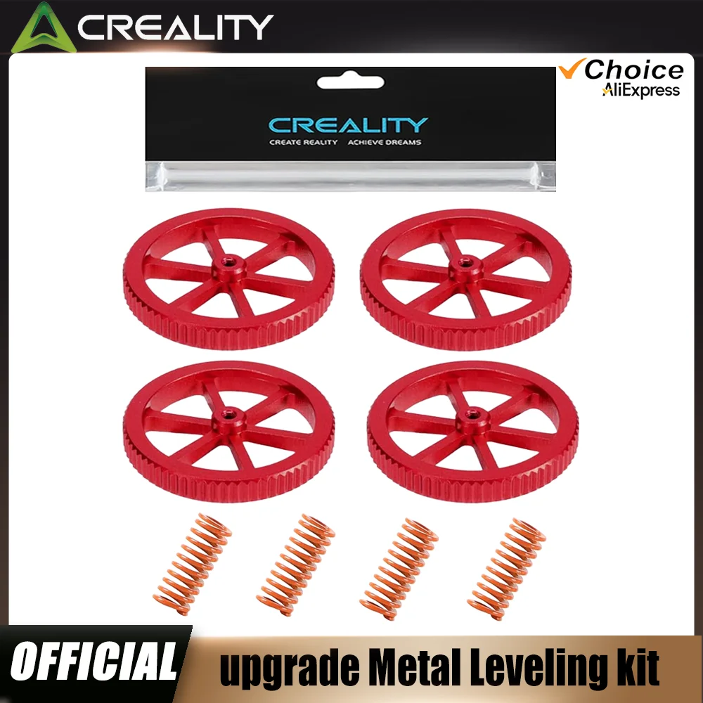 Creality Official Metal Leveling Nuts and Springs Upgraded Set for Ender 3/3 Pro/3 V2/3 Max, Ender 5/5 Plus/ 5 Pro, CR 10 Series
Creality Official Metal Leveling Nuts and Springs Upgraded Set for Ender 3/3 Pro/3 V2/3 Max, Ender 5/5 Plus/ 5 Pro, CR 10 Series