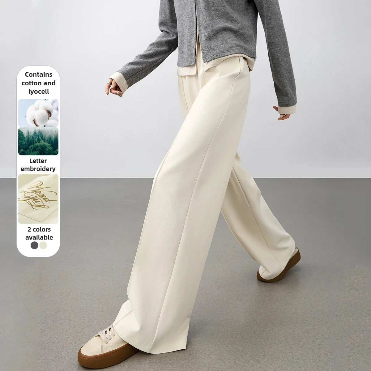 SENTUBILA Commuter Straight Casual Pants Women 2025 Autumn Elastic Waist Pants Solid Wide Leg Long Female Trousers 151K58918
SENTUBILA Commuter Straight Casual Pants Women 2025 Autumn Elastic Waist Pants Solid Wide Leg Long Female Trousers 151K58918