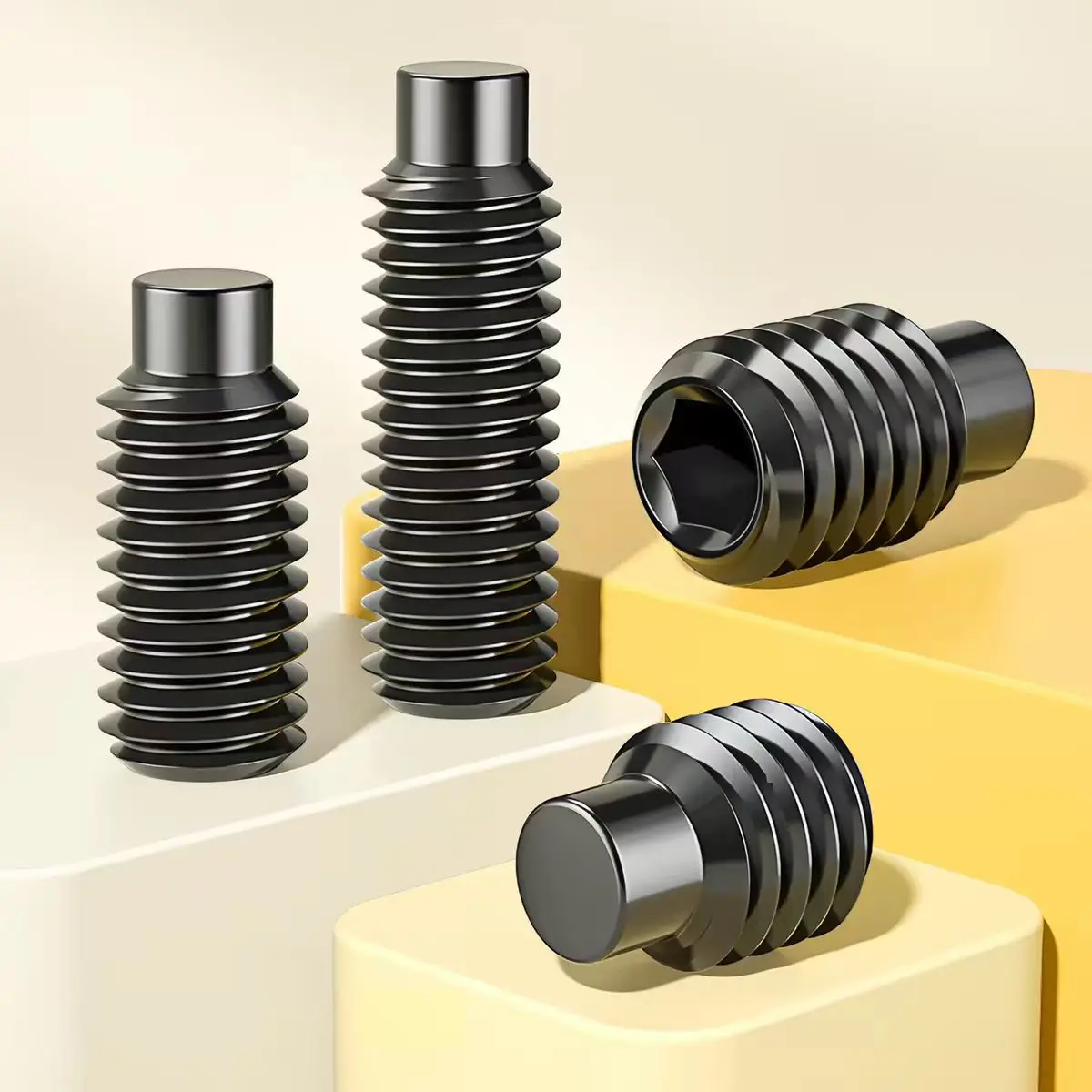 Headless Grub Bolts M3-M12 12.9 Grade Hexagon Socket Convex End Set Screws Mechanical Top Fixing Fasteners
Headless Grub Bolts M3-M12 12.9 Grade Hexagon Socket Convex End Set Screws Mechanical Top Fixing Fasteners