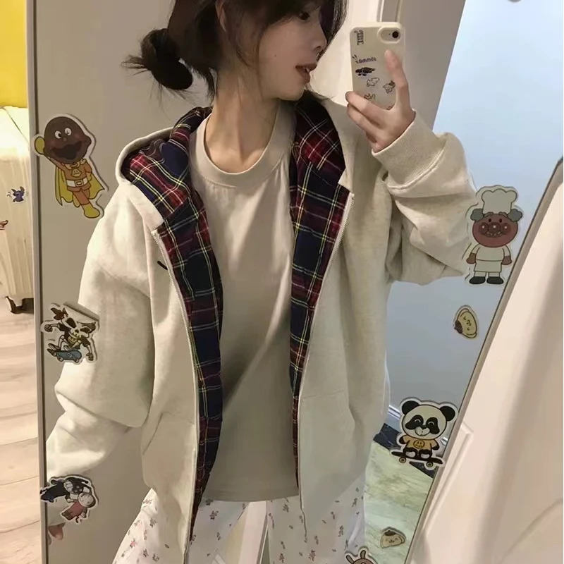 Korean Style Splice Hoodie Jacket Women Spring Autumn Lazy Style Open Cardigan Autumn Winter Student American Retro Baseball ...
Korean Style Splice Hoodie Jacket Women Spring Autumn Lazy Style Open Cardigan Autumn Winter Student American Retro Baseball ...