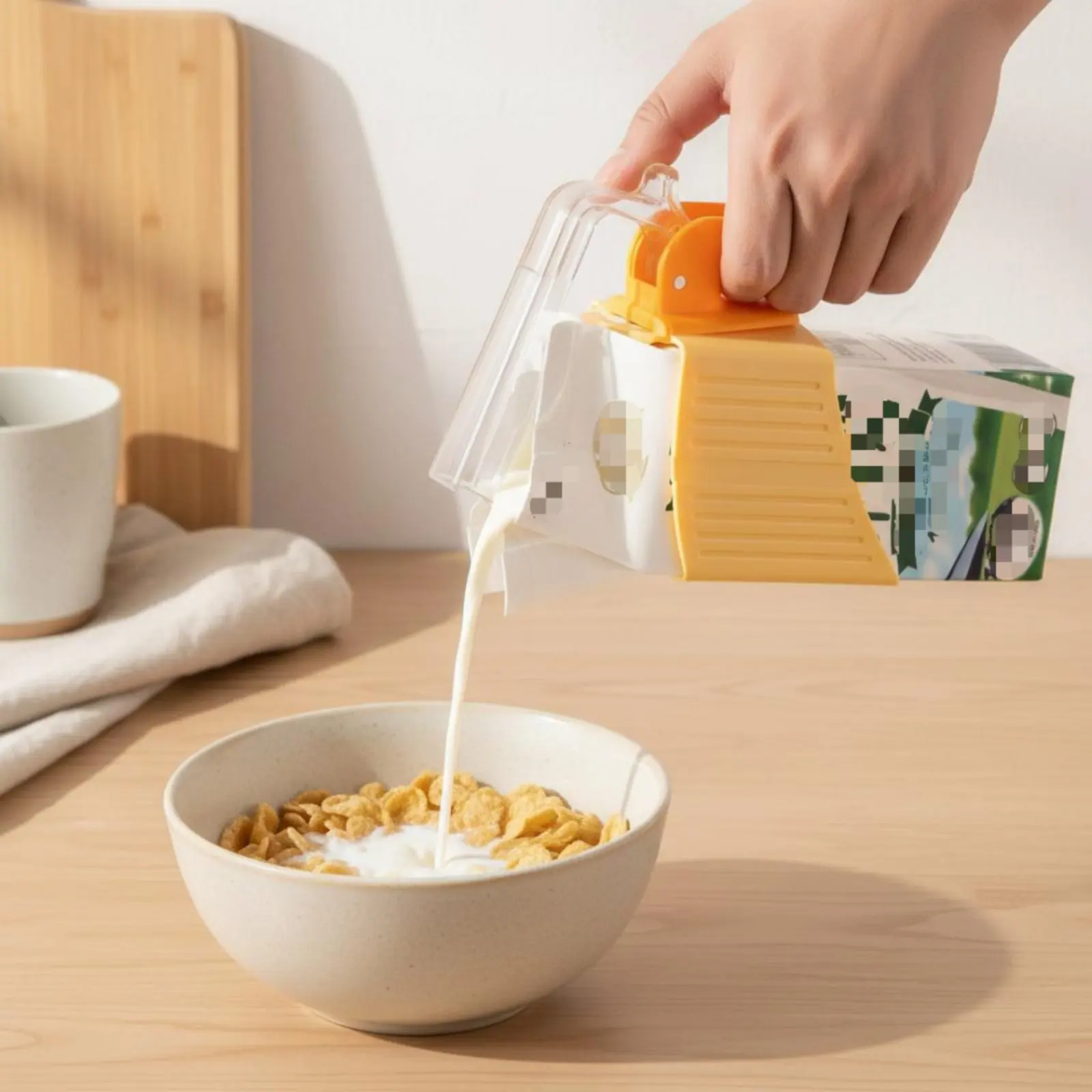 Beverage Carton Grip with Sealer Reusable Milk Carton Holder with Handle Beverage Carton Spout Easy to Clean Kitchen Gadget
Beverage Carton Grip with Sealer Reusable Milk Carton Holder with Handle Beverage Carton Spout Easy to Clean Kitchen Gadget