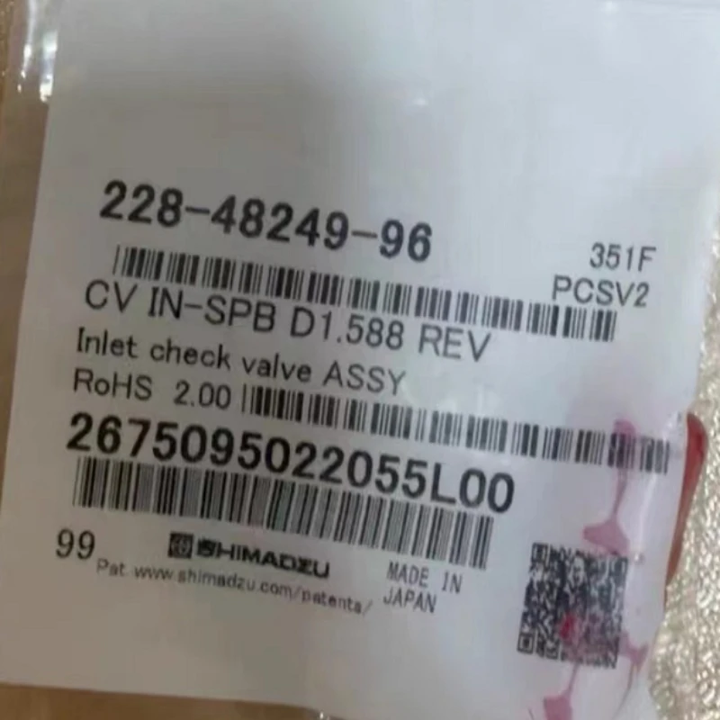 Для Shimazu 228-48249-96 Liquid LC20 обратный клапан, аутентичный Оригинальный Новый Неоткрытый
Для Shimazu 228-48249-96 Liquid LC20 обратный клапан, аутентичный Оригинальный Новый Неоткрытый