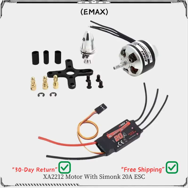 Бесщеточный двигатель EMAX XA2212 KV820 KV980 KV1400 с реквизитом Simonk 20A ESC и 1045 для радиоуправляемых квадрокоптеров F450 F550
Бесщеточный двигатель EMAX XA2212 KV820 KV980 KV1400 с реквизитом Simonk 20A ESC и 1045 для радиоуправляемых квадрокоптеров F450 F550