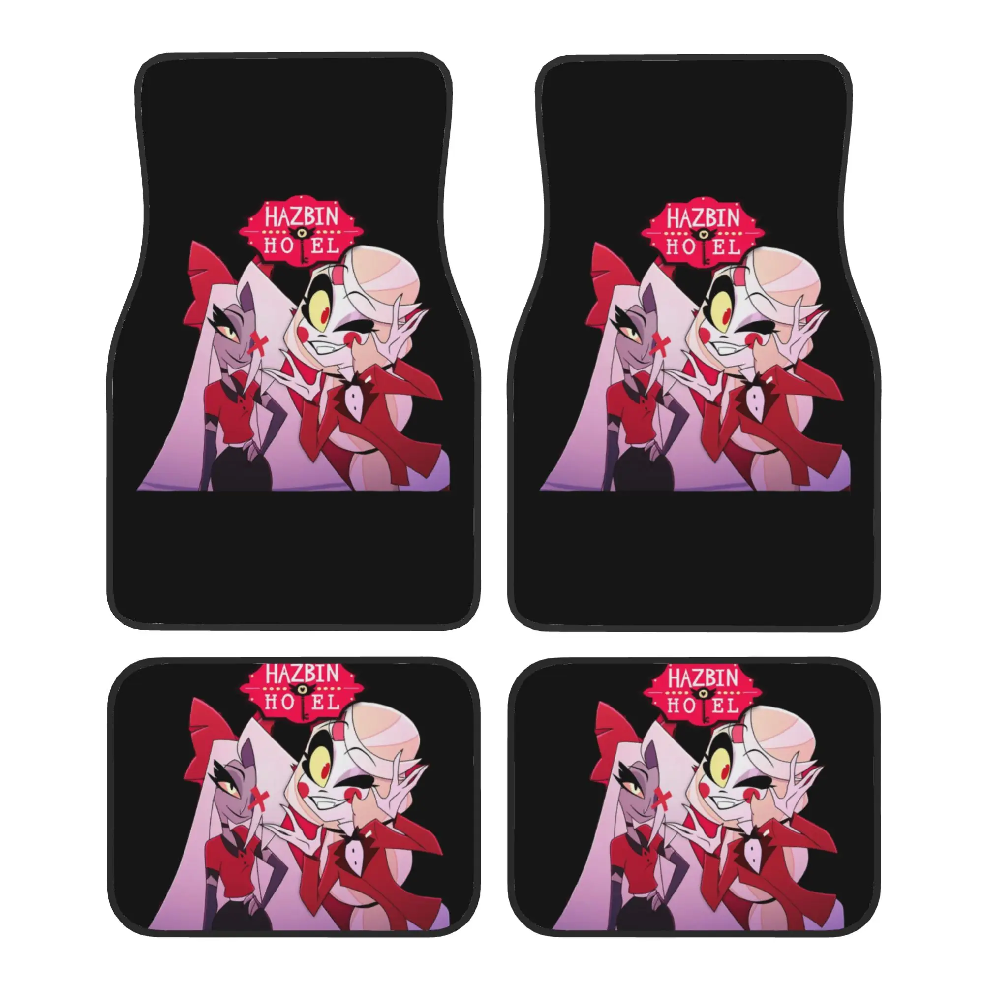 Charlie Vaggie Hazbins Animation Hotel 4PCS Crystal Velvet Car Floor Mats Set Universal Front Rear Foot Mats Car Protection Mat
Charlie Vaggie Hazbins Animation Hotel 4PCS Crystal Velvet Car Floor Mats Set Universal Front Rear Foot Mats Car Protection Mat