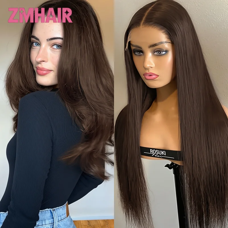 Color #4 Chocolate Brown Loose Deep Wave Human Hair Wig 13x4 Invisible HD Lace 180% Density Glueless Pre Plucked Hairline
Color #4 Chocolate Brown Loose Deep Wave Human Hair Wig 13x4 Invisible HD Lace 180% Density Glueless Pre Plucked Hairline
