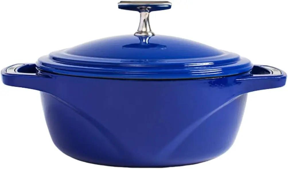 USA Enamel 4.5 Qt Enameled Cast Iron Dutch Oven Cast Iron Cookware Dutch Oven Pot with Lid Smoothing Sailing Color 4.5 Q
USA Enamel 4.5 Qt Enameled Cast Iron Dutch Oven Cast Iron Cookware Dutch Oven Pot with Lid Smoothing Sailing Color 4.5 Q