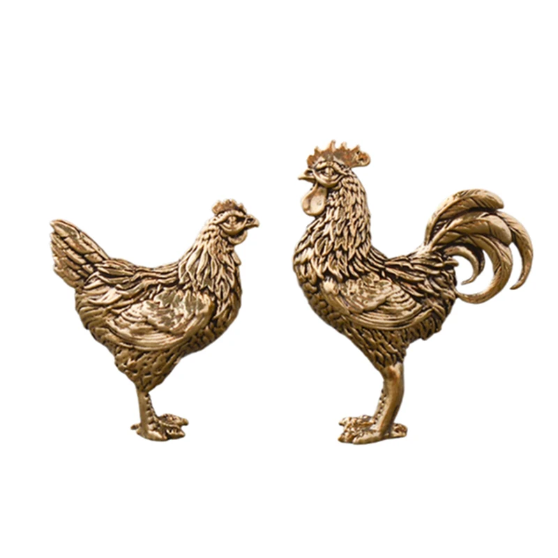 New 1/2PCS Miniatures Copper Rooster And Hen Ornaments Solid Brass Rooster Small Statue Office Desktop Ornaments Tea Pet Crafts
New 1/2PCS Miniatures Copper Rooster And Hen Ornaments Solid Brass Rooster Small Statue Office Desktop Ornaments Tea Pet Crafts