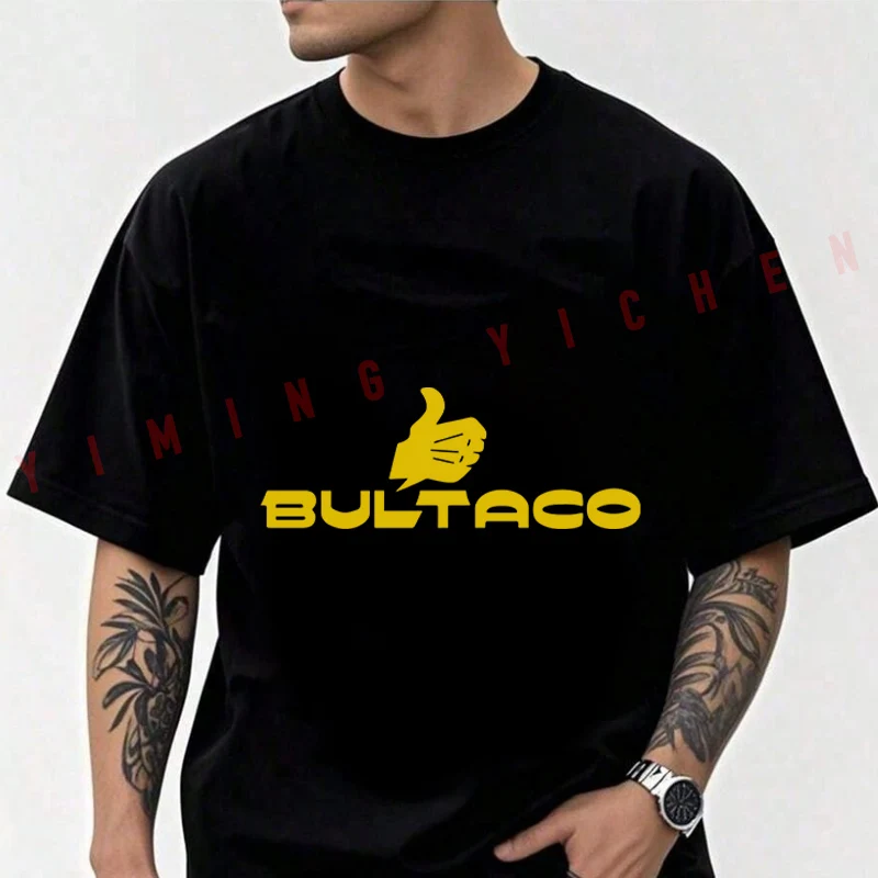 Motorcycle Bultaco Pattern Men's Fashion T-shirt Moto Cotton Casual Summer Comfortable Short Sleeve Tops
Motorcycle Bultaco Pattern Men's Fashion T-shirt Moto Cotton Casual Summer Comfortable Short Sleeve Tops