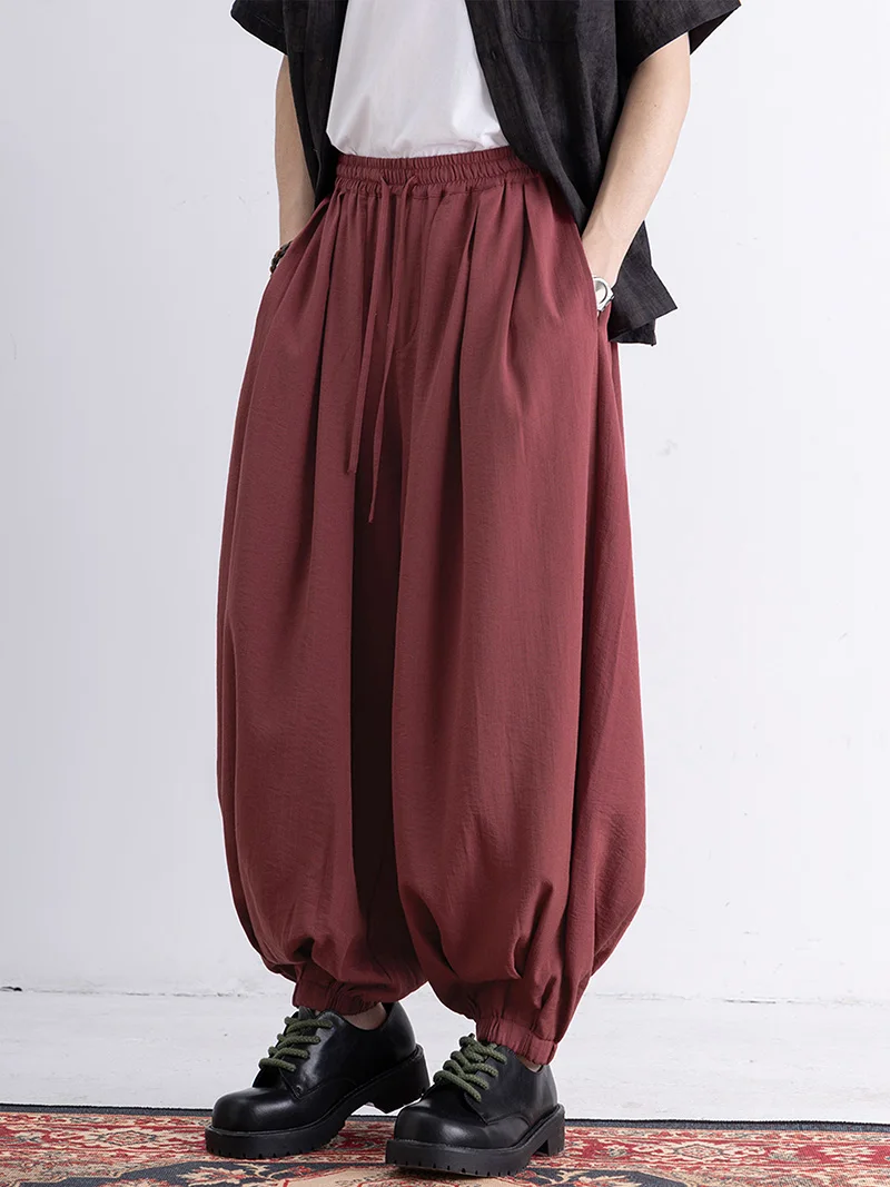 2025 Summer New Chinese Style Casual Cropped Cuffed Hanfu Pants for Men - Ice Silk Thin Fabric Loose Wide-Leg Fit Plus Size
2025 Summer New Chinese Style Casual Cropped Cuffed Hanfu Pants for Men - Ice Silk Thin Fabric Loose Wide-Leg Fit Plus Size