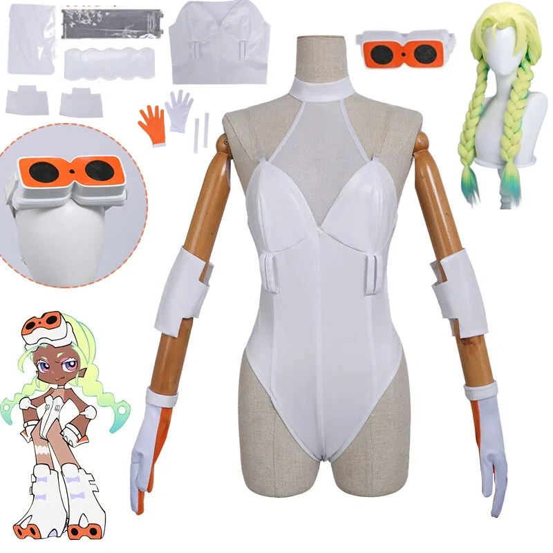 Anime Panty Stocking Cosplay White Set Gloves Headdress Accessories Black Skin Geek Girl Gunsmith Cosplay Halloween Costume
Anime Panty Stocking Cosplay White Set Gloves Headdress Accessories Black Skin Geek Girl Gunsmith Cosplay Halloween Costume