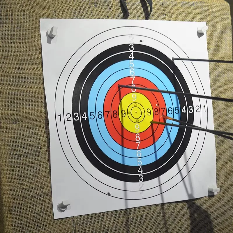 12/24pcs 40X40cm RArchery Target Paper for Arrow Bow Shooting Hunting Practice High Visibility Practice Training Bow Arrow Darts
12/24pcs 40X40cm RArchery Target Paper for Arrow Bow Shooting Hunting Practice High Visibility Practice Training Bow Arrow Darts