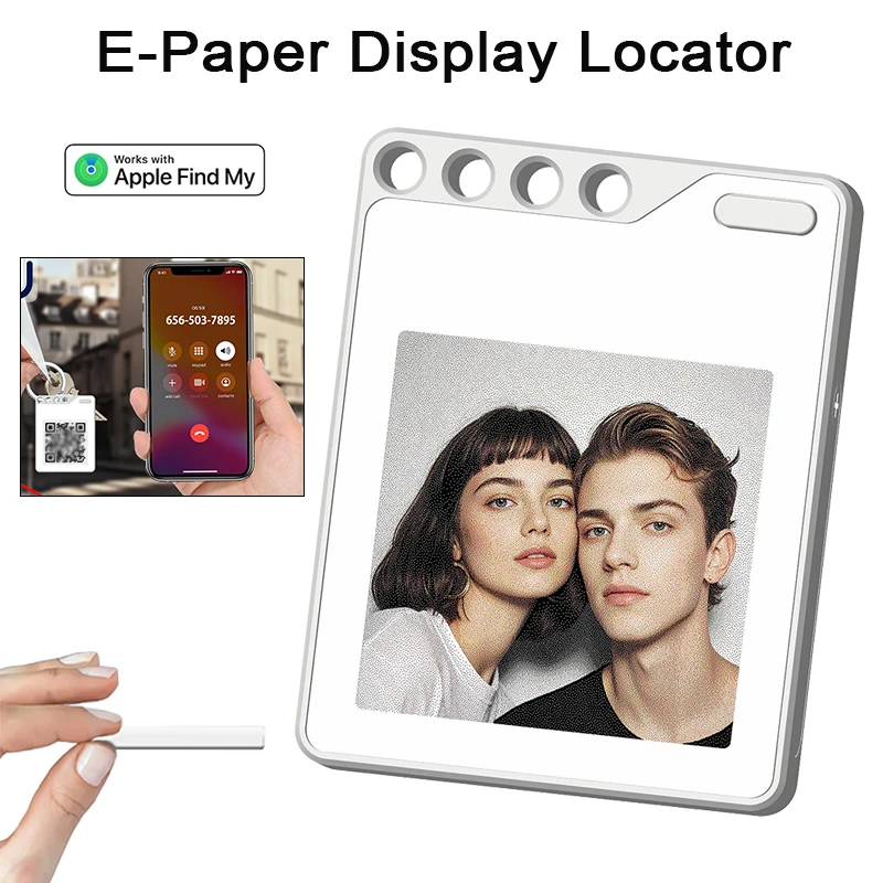 Portable Pet Anti-Lost Device 1.54 inch E-ink Display BT Electronic Badge Mini Luggage Tag DIY design Support Find My App Tags
Portable Pet Anti-Lost Device 1.54 inch E-ink Display BT Electronic Badge Mini Luggage Tag DIY design Support Find My App Tags