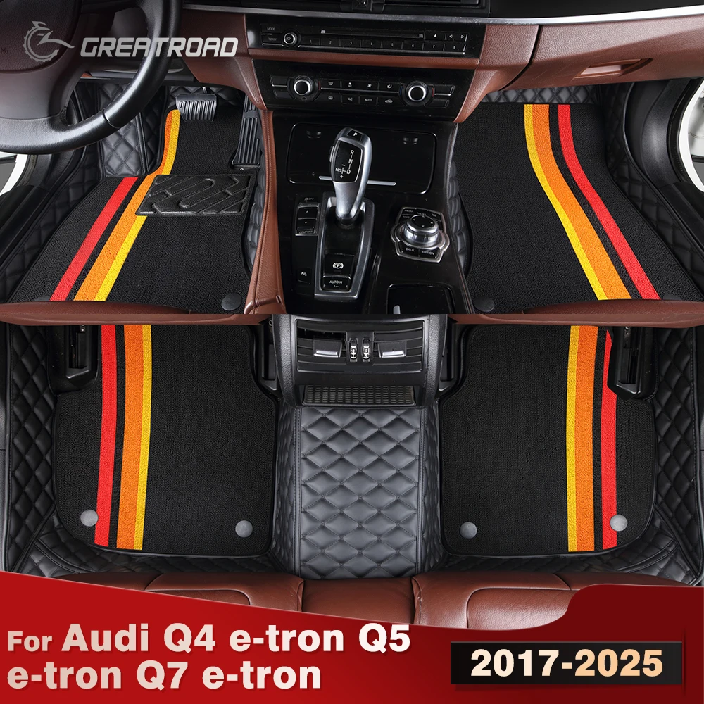 Для Audi e-tron Q4 e-tron Q5 e-tron Q7 e-tron 2017-2025 двухслойный автомобильный напольный коврик на заказ, автомобильный ковер, аксессуары для интерьера
Для Audi e-tron Q4 e-tron Q5 e-tron Q7 e-tron 2017-2025 двухслойный автомобильный напольный коврик на заказ, автомобильный ковер, аксессуары для интерьера