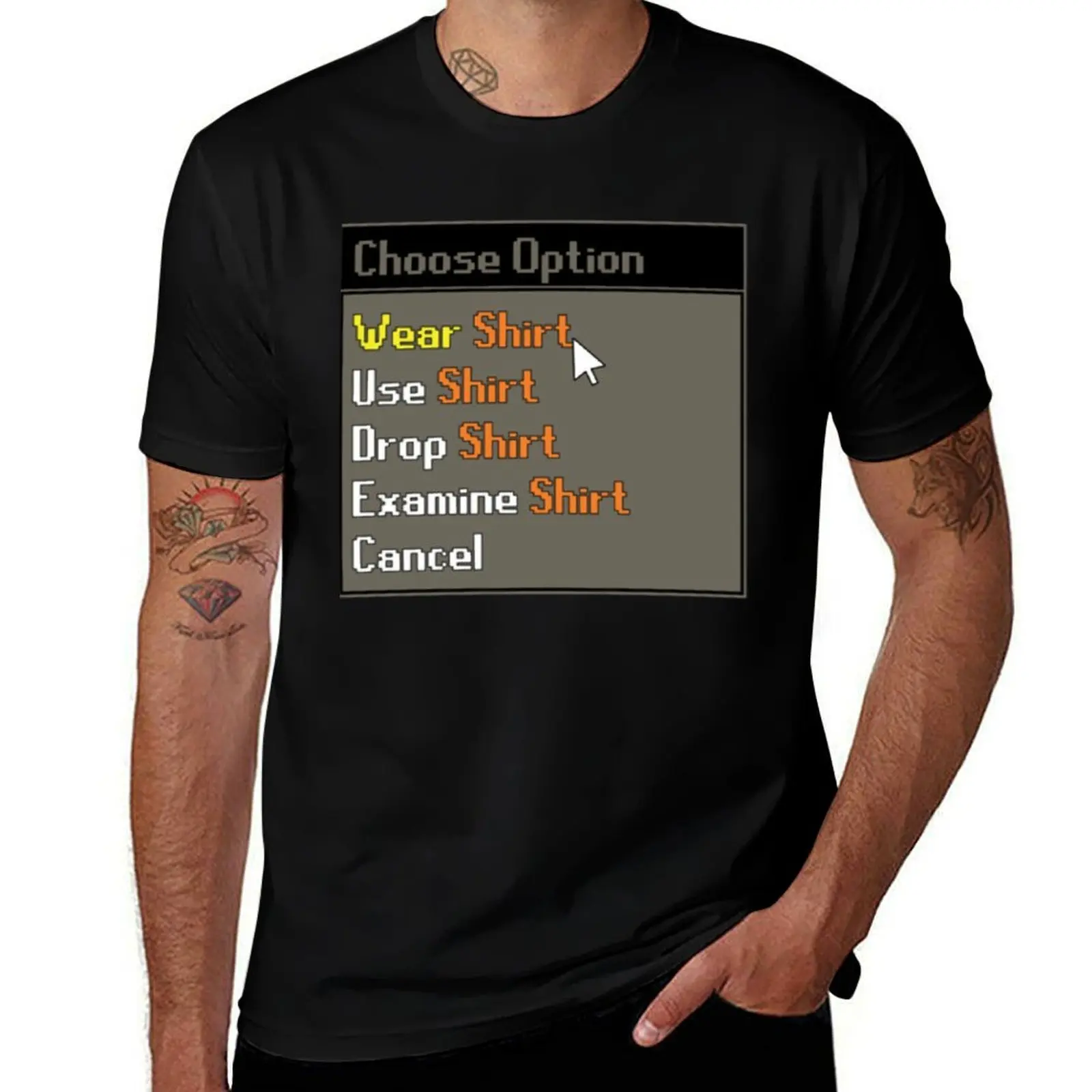 OSRS Choose Option Wear Shirt Design T-Shirt man t shirt designer t shirts cotton 100% T-Shirt
OSRS Choose Option Wear Shirt Design T-Shirt man t shirt designer t shirts cotton 100% T-Shirt