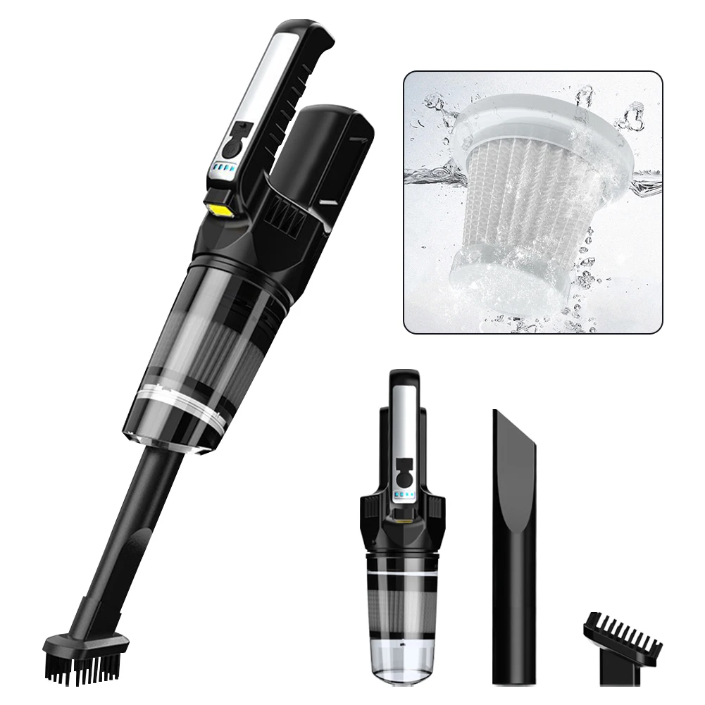 45W Car Vacuum Cleaner Portable Handheld Cleaner with Light Lamp, Wireless Vacuum Cleaner for Car Home with Brush Nozzle Filter
45W Car Vacuum Cleaner Portable Handheld Cleaner with Light Lamp, Wireless Vacuum Cleaner for Car Home with Brush Nozzle Filter