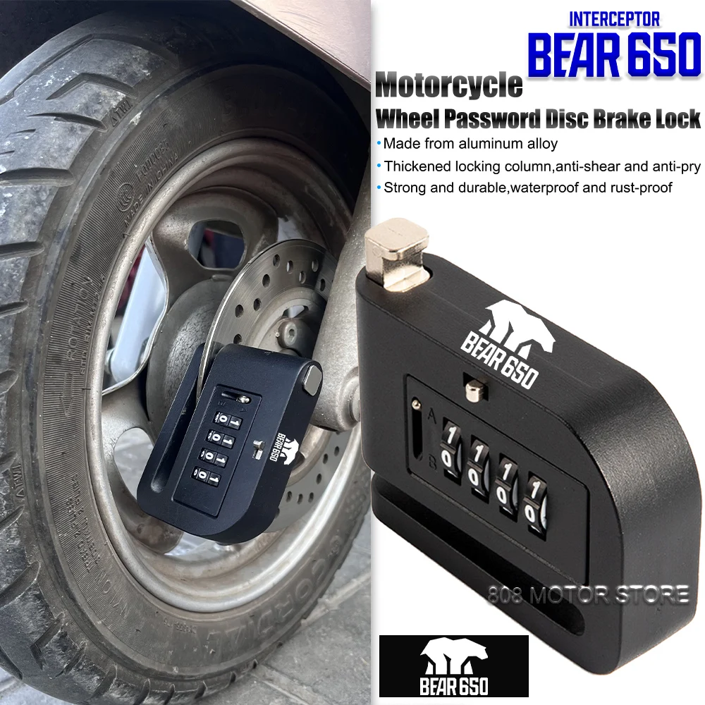 For Bear 650 bear 650 Motorcycle Wheel Password Disc Brake Lock Anti-pry Disc Lock Protect Rust-proof Anti-theft Lock
For Bear 650 bear 650 Motorcycle Wheel Password Disc Brake Lock Anti-pry Disc Lock Protect Rust-proof Anti-theft Lock