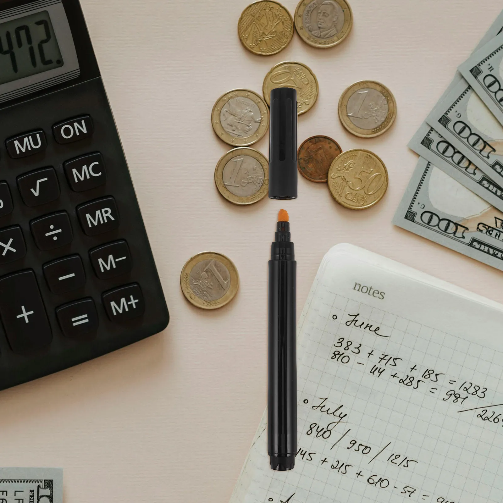 Набор из 4 ручек-детекторов подделок с долотообразным наконечником, портативный тестер подлинности банкнот
Набор из 4 ручек-детекторов подделок с долотообразным наконечником, портативный тестер подлинности банкнот