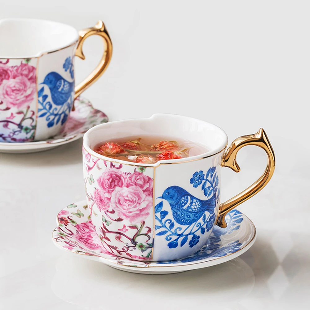 Porcelain coffee mug European small luxury asymmetric ceramic coffee cup afternoon tea cup and saucer set gift box
Porcelain coffee mug European small luxury asymmetric ceramic coffee cup afternoon tea cup and saucer set gift box