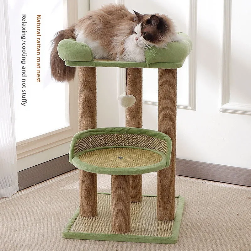 Cat Tree -Cozy Design of Cat Hammock Allure Kitten To Lounge in, Cats Love To Lazily Recline While Playing with Scratching Post
Cat Tree -Cozy Design of Cat Hammock Allure Kitten To Lounge in, Cats Love To Lazily Recline While Playing with Scratching Post